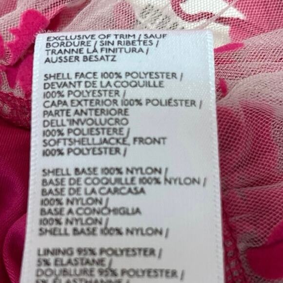 NEW Urban Outfitters Kimchi Blue Claudia Pink Floral Mesh Babydoll Blouse Top M - Picture 9 of 9